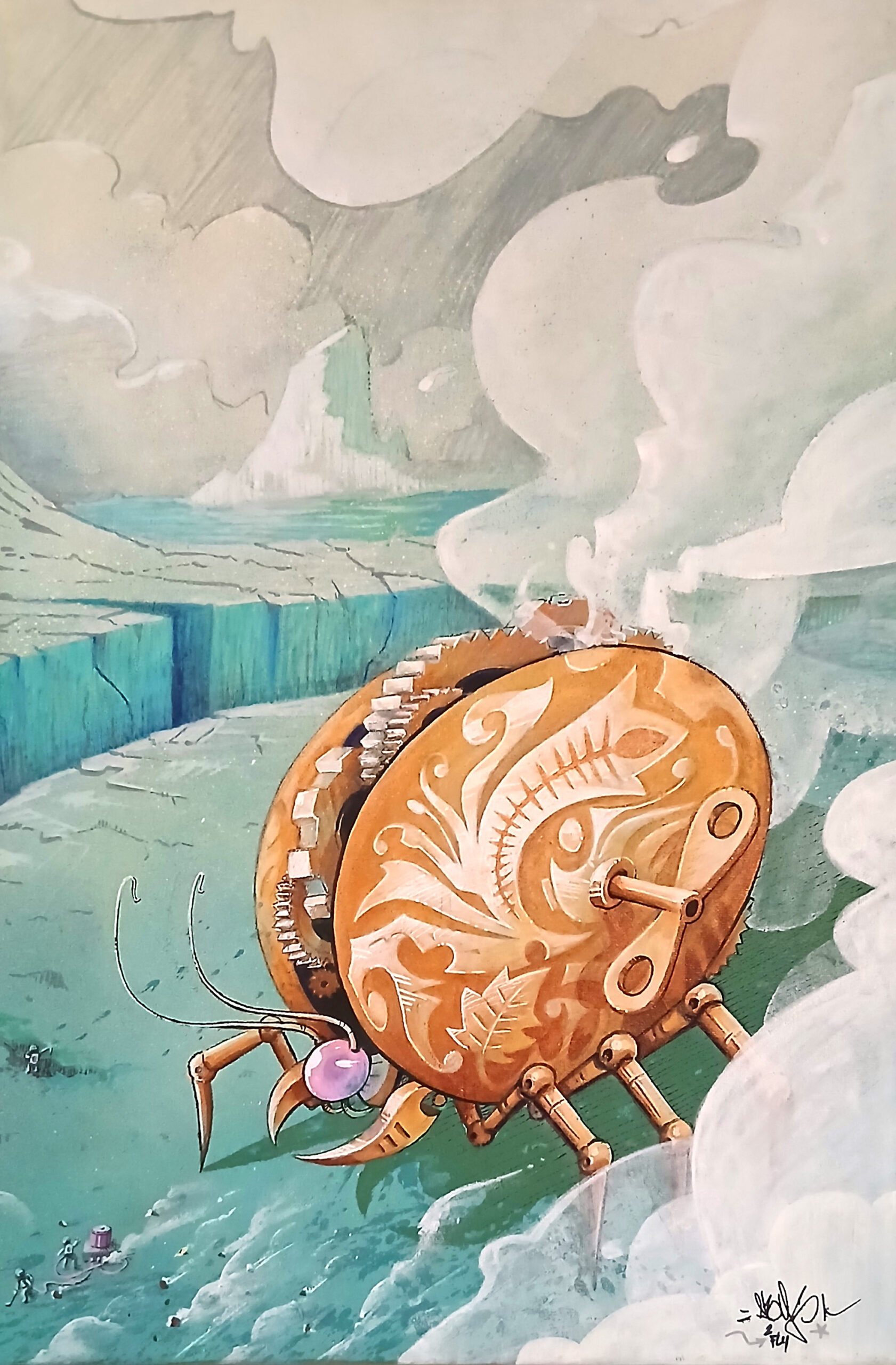 tableau illustration science fiction lyon