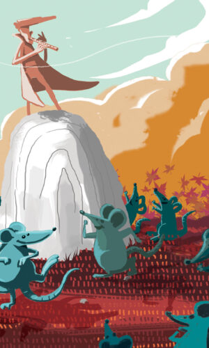 kids - abys illustration jeunesse - graphiste - abys da lyon - joueur de flute