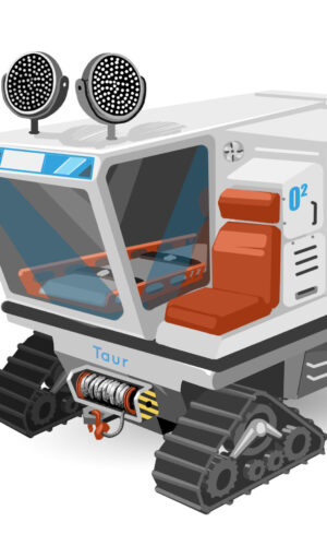 conceptcar - design - concept art - illustration - lyon - drone taur - transport charge lourde