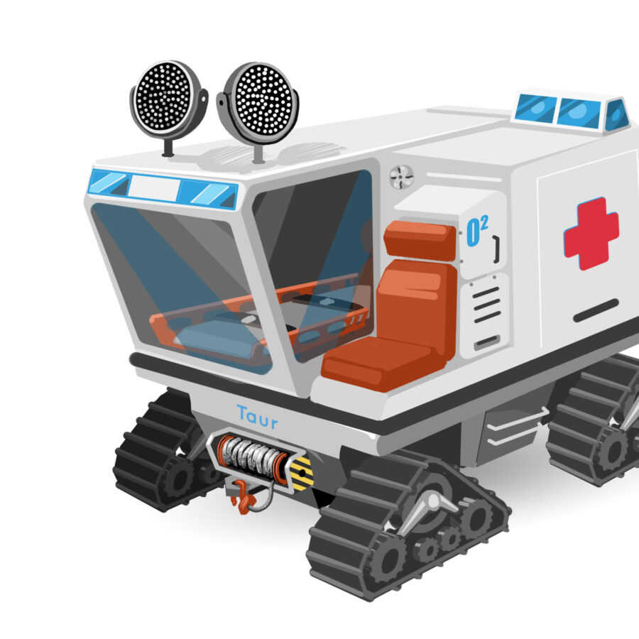 conceptcar - design - concept art - illustration - lyon - drone taur - transport charge lourde