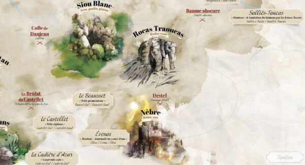 carte touristique sainte-Baume