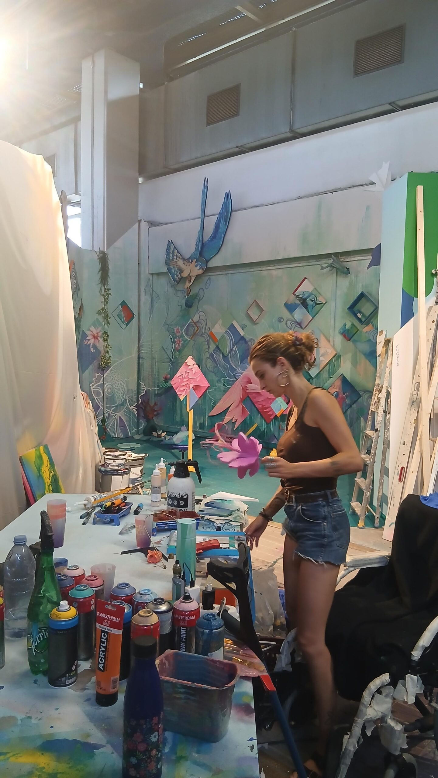 20260710_172027 festival airt de famille 2026 perrache Lyon graffiti fresque anamorphose flamant rose choper osru abys2fly exposition immersive